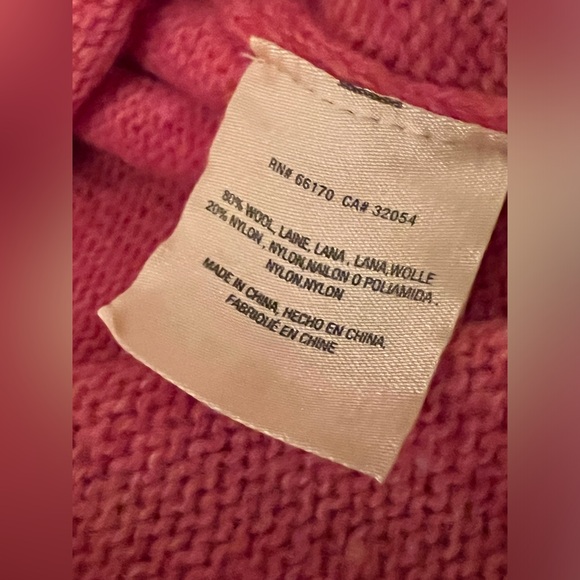 MOTH | ANTHROPOLOGIE | Fireside turtleneck sweater size small pink/orange - Picture 5 of 6